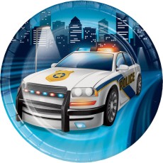 Police Party 7" Plates (8 Pack)
