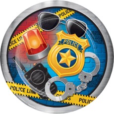 Police Party 9" Plates (8 Pack)