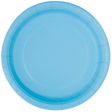 Powder Blue 9" Plates (16 Pack)