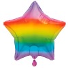 Rainbow Star Foil Balloon (18")