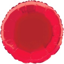 Red 18" Round Foil Balloon