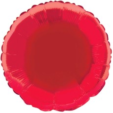 Red 18" Round Foil Balloon