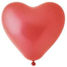 Red Heart Shaped Latex Balloons (5 Pack)