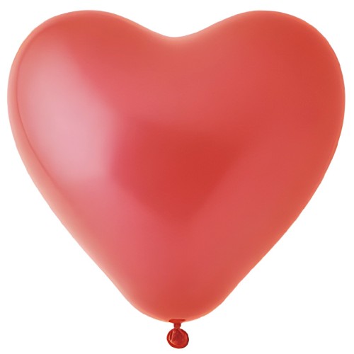 Red Heart Shaped Latex Balloons (5 Pack)
