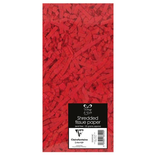 Red Shredded Tissue Paper