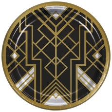 Roaring 20's 9" Plates (8 Pack)