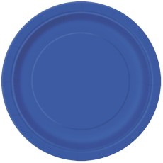 Royal Blue 9" Plates (16 Pack)