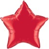 Ruby Red Star Foil Balloon (20")