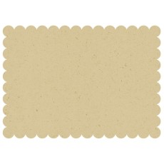 Scalloped Kraft Paper Placemats (8 Pack)