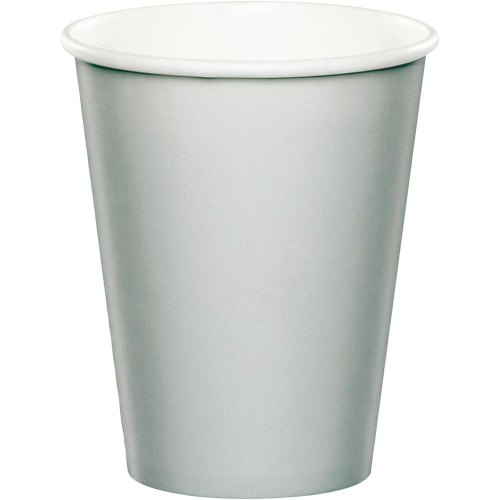 Shimmering Silver Party Cups (8 Pack)