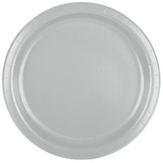 Shimmering Silver 9" Plates (8 Pack)