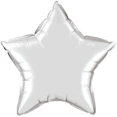 Silver Star Foil Balloon (20")