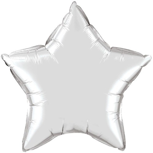 Silver Star Foil Balloon (20")
