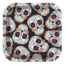Skull Day of the Dead Square 7" Plates (10 Pack)