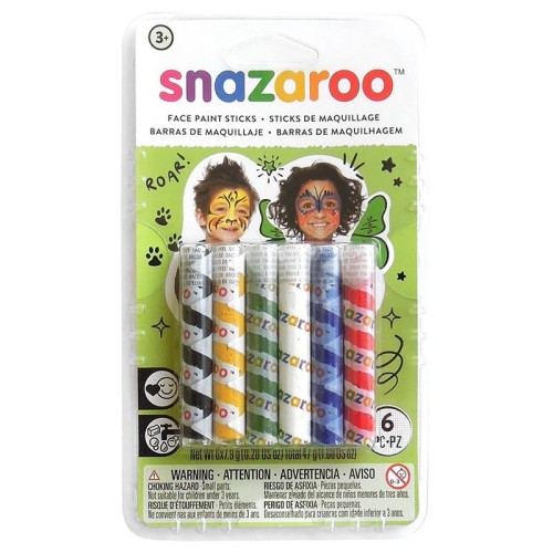 Snazaroo Rainbow Face Painting Sticks (6 Pack)