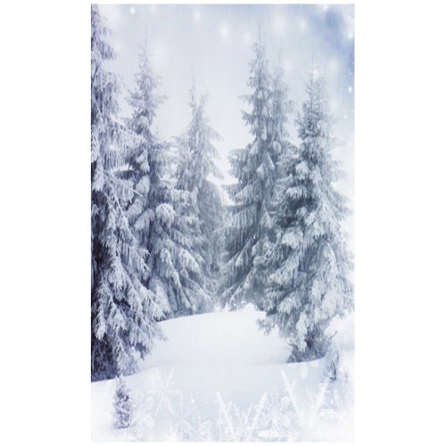 Snow Forest Photography Backdrop