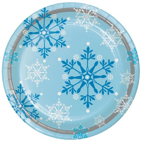 Snowflake 9" Plates (8 Pack)