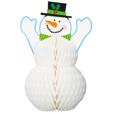 Snowman Honeycomb Centrepiece