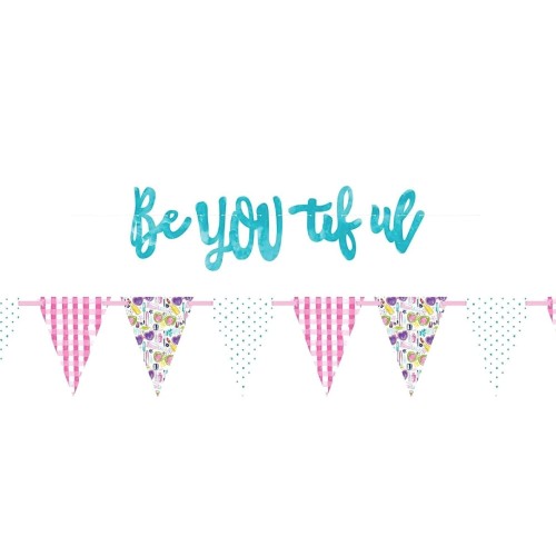 60th BIRTHDAY PINK FOIL BANNERS AND BUNTING ****OFFER BOTH ITEMS FOR £2.99**** 