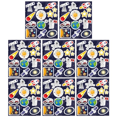 Space Sticker Sheets (x8)