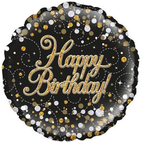 Sparkling Fizz Happy Birthday 18" Foil Balloon
