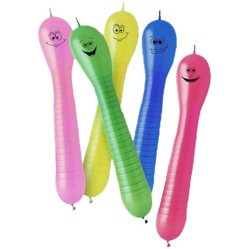 Squiggly Worm Balloons (12 Pack)