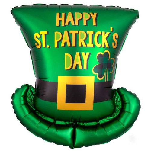 St. Patrick's Day Hat 24" Foil Balloon