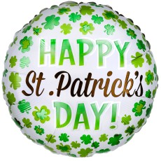 St. Patrick's Day Shamrock 18" Foil Balloon