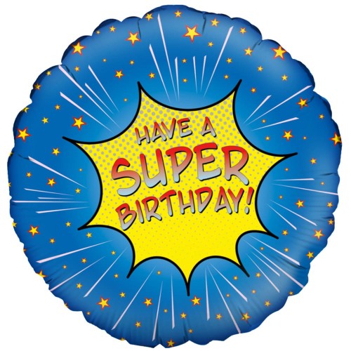 Super Birthday 18" Foil Balloon
