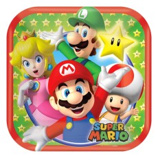 Super Mario 7" Plates (8 Pack)