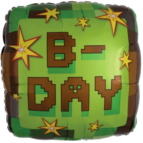 TNT (Minecraft Themed) 17" Foil Balloon