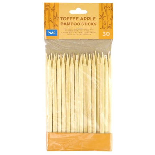 Bamboo Toffee Apple Sticks (30 Pack)