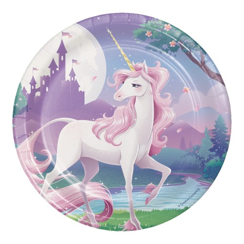 Unicorn Fantasy 7" Plates (8 Pack)