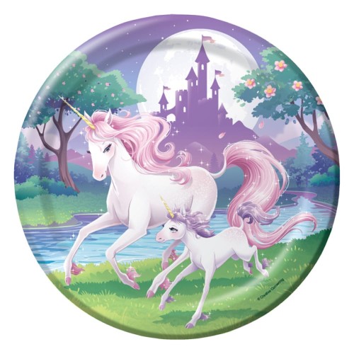 Unicorn Fantasy 9" Plates (8 Pack)