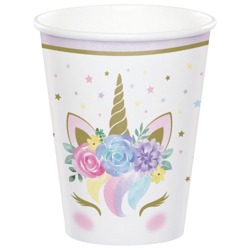 Unicorn Baby Paper Cups (8 Pack)