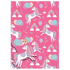 Unicorn Pink Gift Wrap Sheets & Tags (2 Pack)