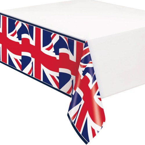 Union Jack Plastic Table Cover