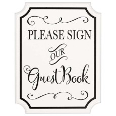 Wedding MDF Guest Book Sign With Stand