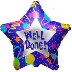 Well Done Star 19" Foil Balloon