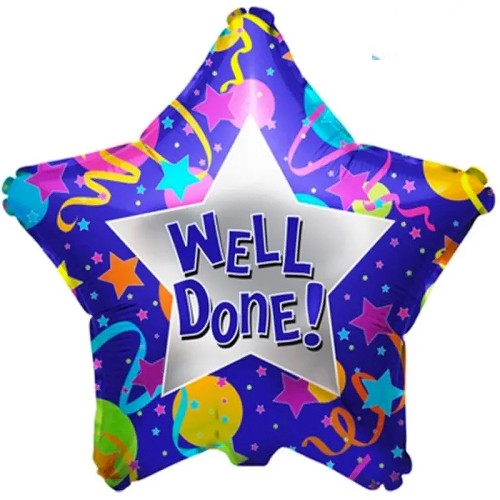 Well Done Star 19" Foil Balloon