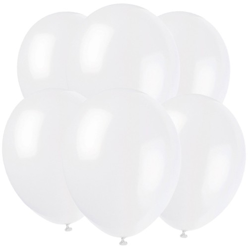 White Linen Latex Balloons (10 Pack)
