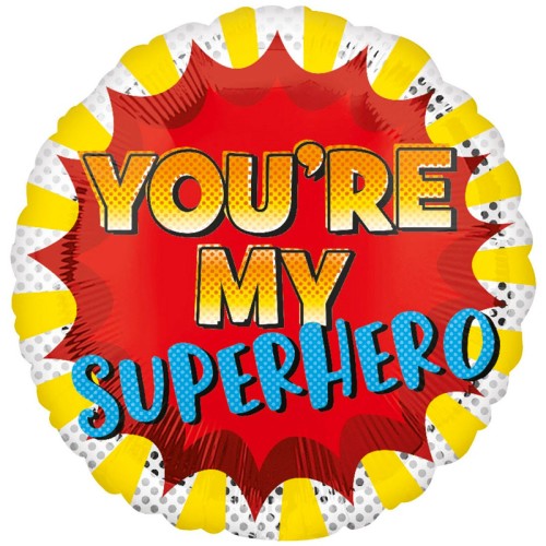 You're My SuperHero 18" Foil Balloon