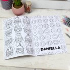 Personalised Baking Colouring Book