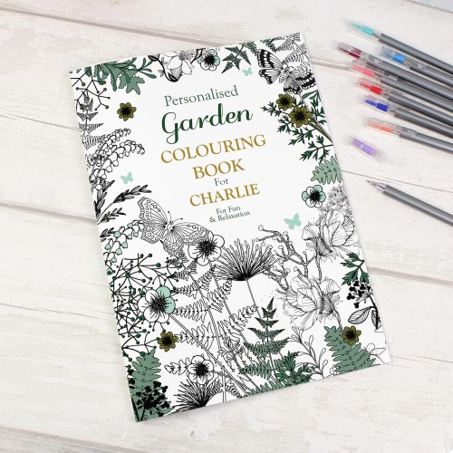 Personalised Garden Colouring Book