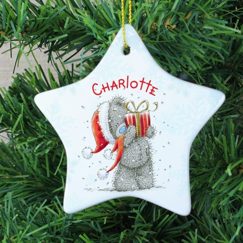 Personalised Me To You Star Ceramic Christmas Decoration