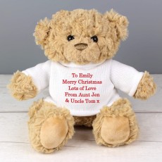 Personalised Message Teddy Bear (Red)
