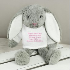 Personalised Message Bunny Rabbit (Pink)
