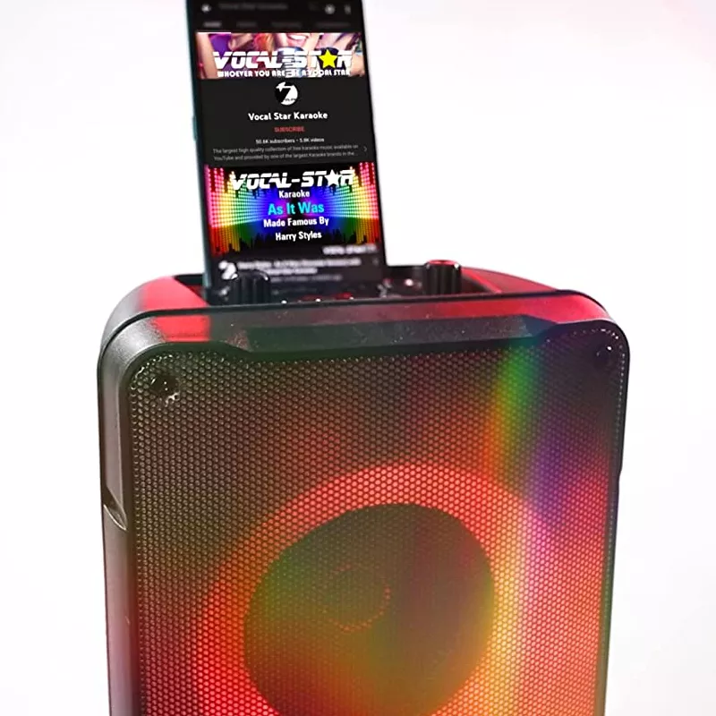 Vocal-Star VS-275BT Portable Bluetooth Karaoke Machine & 2 Mics