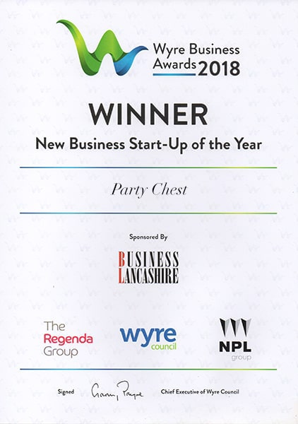 Wyre Business Awards Winner 2018